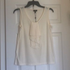 Talbot’s Sleeveless Blouse with Ruffle NWT